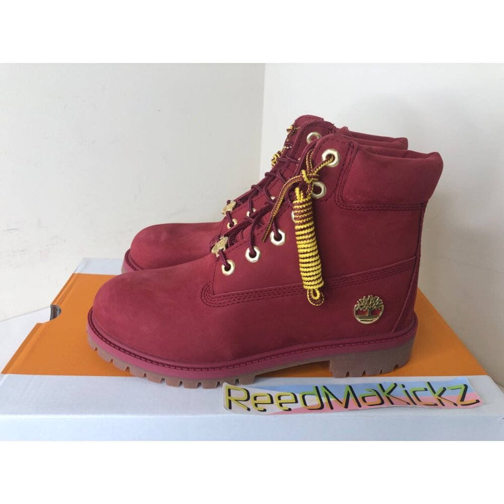 Timberland Boots 6 inch Burgundy Kids Junior Youth TB0A5U2Y M49